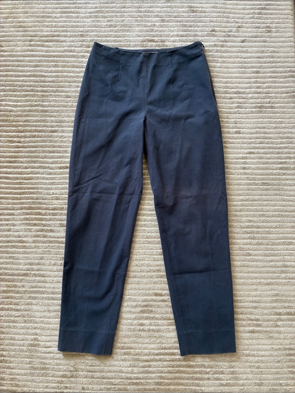 Straight Leg Women’s Pants in Navy Blue